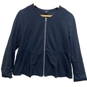 J. Jill Stretch Women's Black Jacket Blazer Size Small Petite‎ Dress Coat